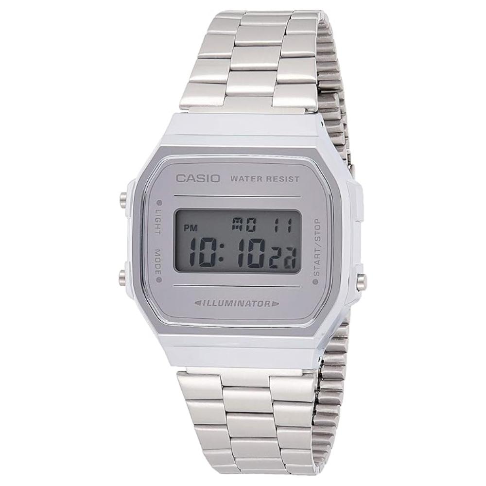 

CASIO A168WEM-7D Japanese Quality серебряный