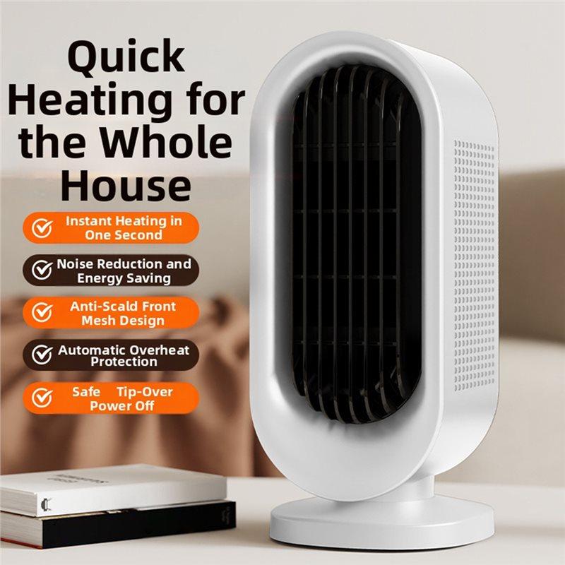 Fast Warming Electric PTC Space Heater Indoor Portable Desktop Bedroom Office Sitting Room Heater