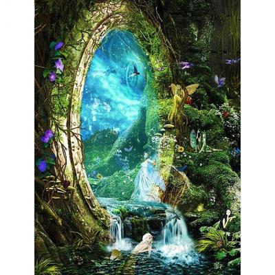 Vendita Ricamo Diamante 5D Fai da Te Pittura Diamante Rotondo Completo Immagine Paesaggio di Strass