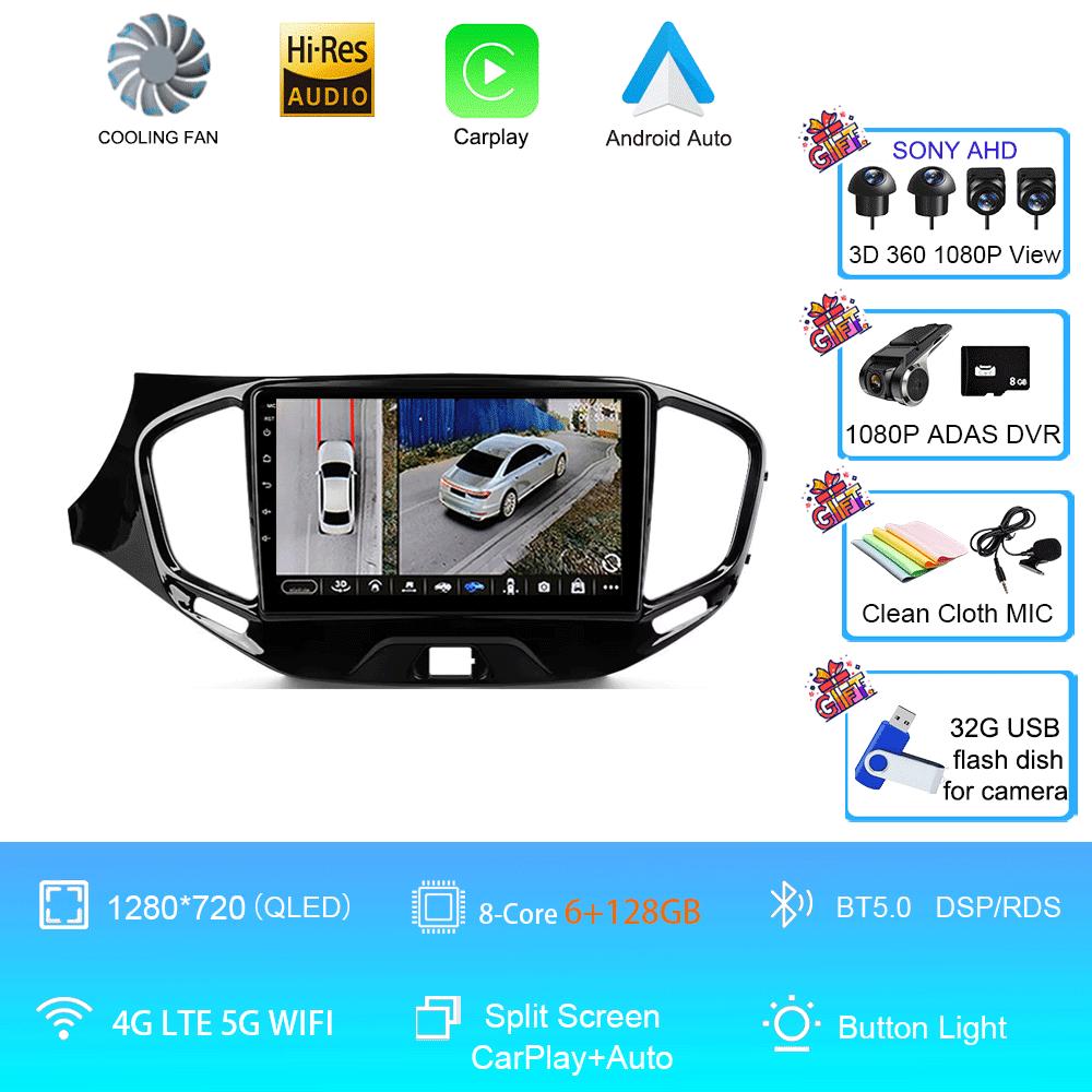 Car Radio Android 14 Carplay Wifi 4G For LADA Vesta Cross Sport 2015 - 2020 Multimedia Video Player Navigation GPS Stereo Auto