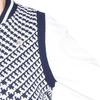 Le Coq Sportif Golf LG4FVE50L Sweater Vest with Plover Full Hand NV00 Women's Pattern, Lightweight, Patch, Zip, Washable, Sleeveless, (Navy)
