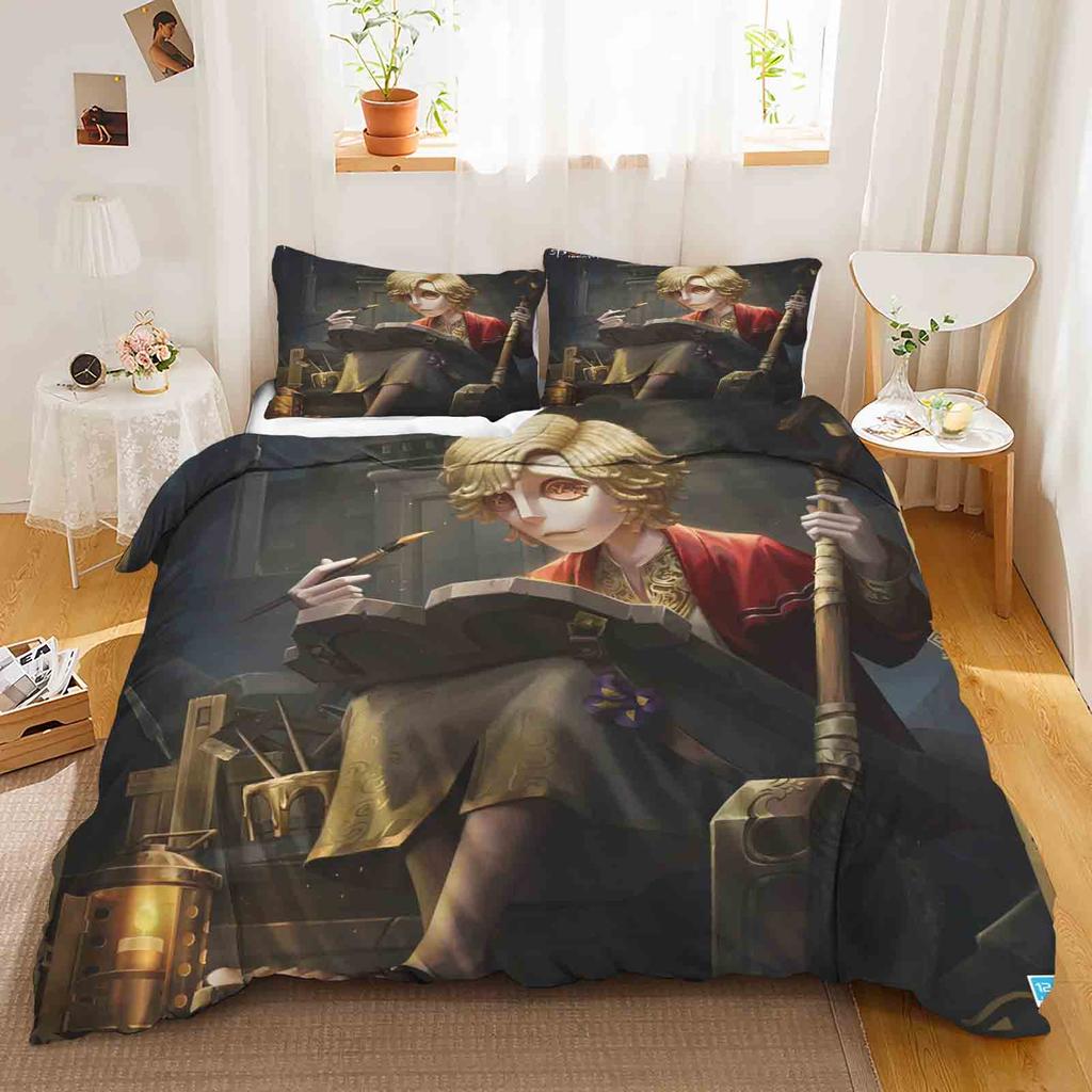 Game: Identity V Polyester Duvet Cover Set Bedding Queen Size Sets Cotton Cute Printed Cartoon Quilt Cover Suitable For Children