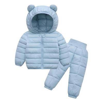 Bébé garçon filles hiver enfants blanc canard vers le bas manteaux ensemble de vêtements veste vêtements pour enfants