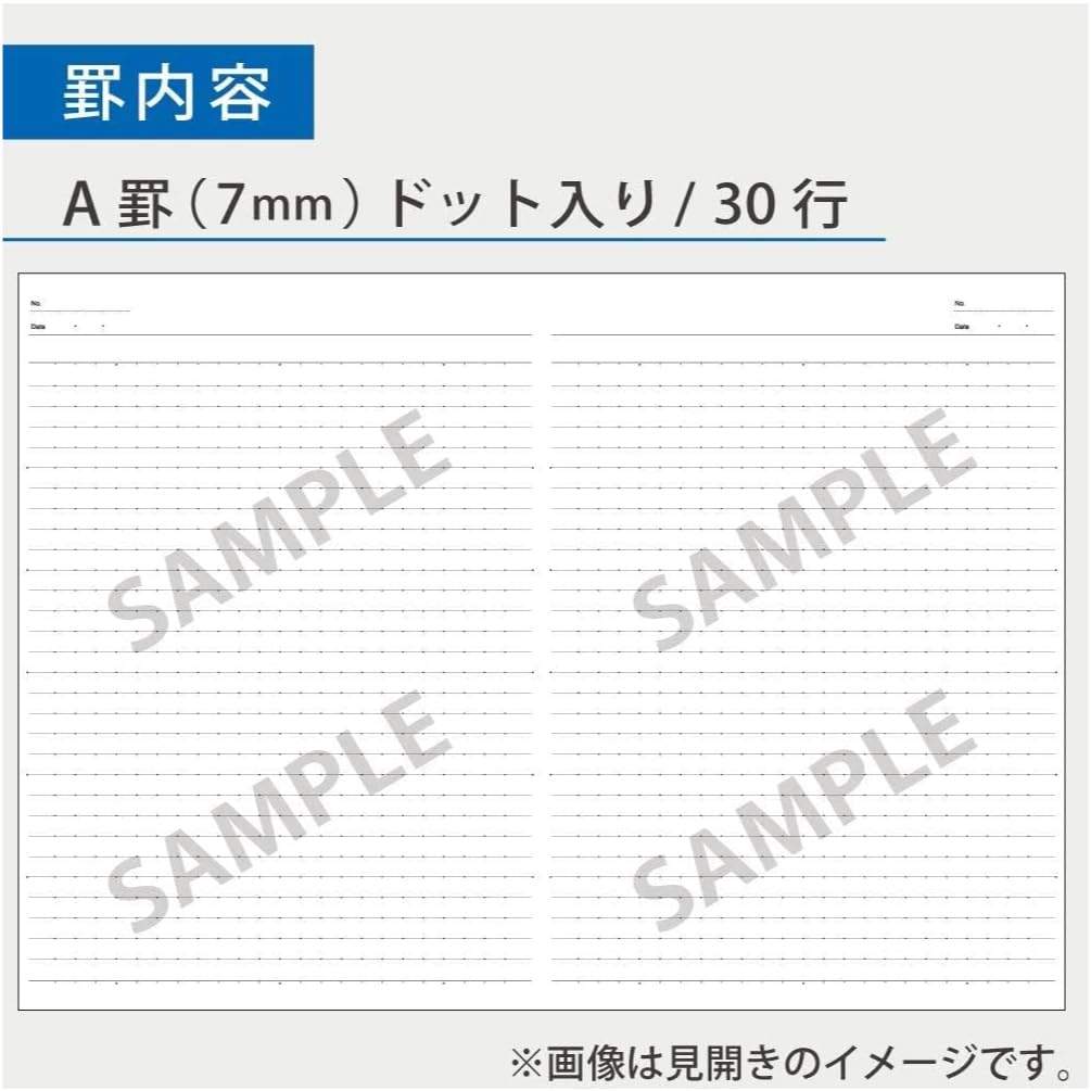 KOKUYO Campus Note Dotted Ruled Colors Pack of 5 Books B5 30 Sheets A-lined No-3CATNX5