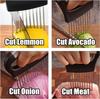 Onion Holder for Slicing, 2025 Upgraded Stainless Steel Lemon Slicer Onion Cutter, Vegetable Cutter Kitchen Chopper Slicing Assistant Tool