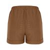 Women's Casual  Summer Elastic Beach Shorts  Solid Casual Shorts