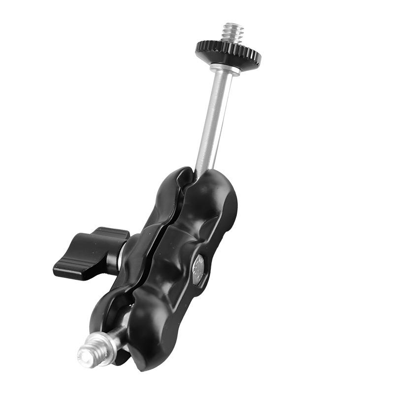 Double-Headed Magic Arm Bracket with Flash Clamp