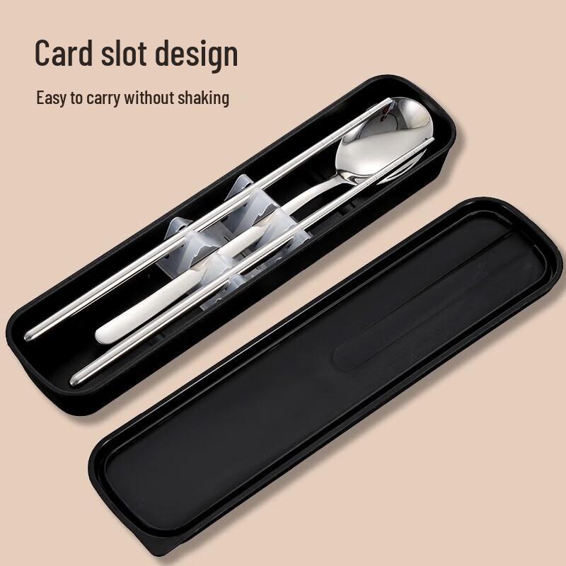 Portable 304 Stainless Steel Chopsticks & Spoon Set