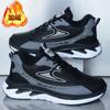 Winter Velvet Warm Cotton Shoes, Ultra-light Waterproof Soft Sole, Non-slip and Wear-resistant Running Leather Surface, Youth Sports Shoes