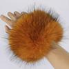 Fluffy Faux Fox Fur Cuffs: Warm Plush Wristbands for Autumn/Winter
