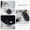 Japanese designer co-branded cute puppy ear fisherman hat for women, plush and warm for autumn and winter, with ear protection