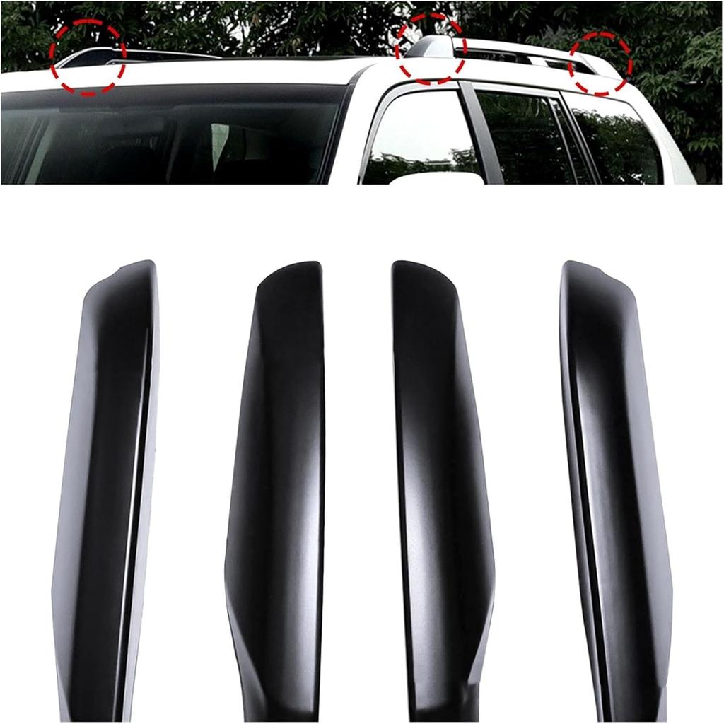 4PCS/Set Roof Rack Rail End Cover Replace Fit for Land Cruiser Prado 150 FJ150 2010-2015 2016 2017 2018 Car Accessories