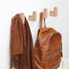 Wooden Hook Key Decorative Holder Door Hanger Wall Coat Rack Multi-Purpose Kitchen Bathroom Accessories Storage Gadgets Organize