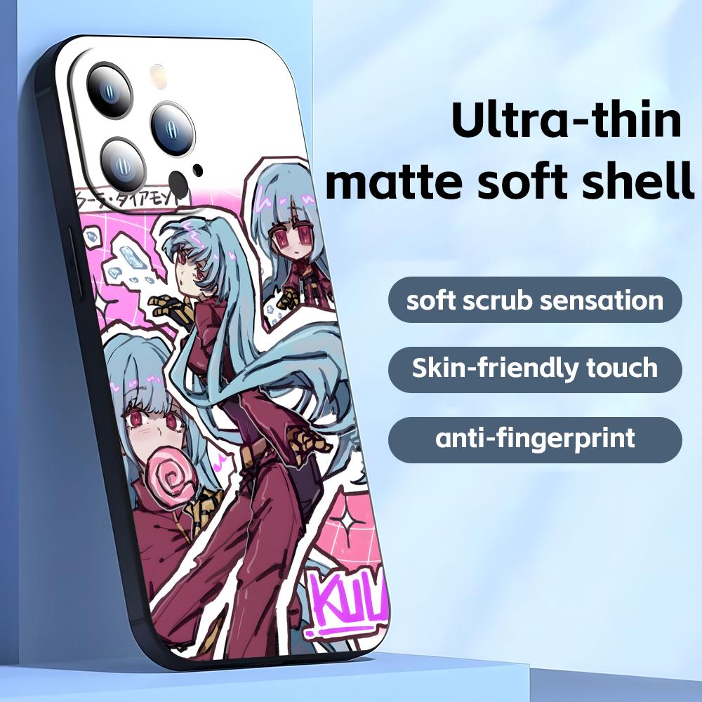 Kula Diamond   Phone Case For iPhone17 16 16e 15 14 13 12 11 Plus Mini Pro Max Soft black Shockproof Cover