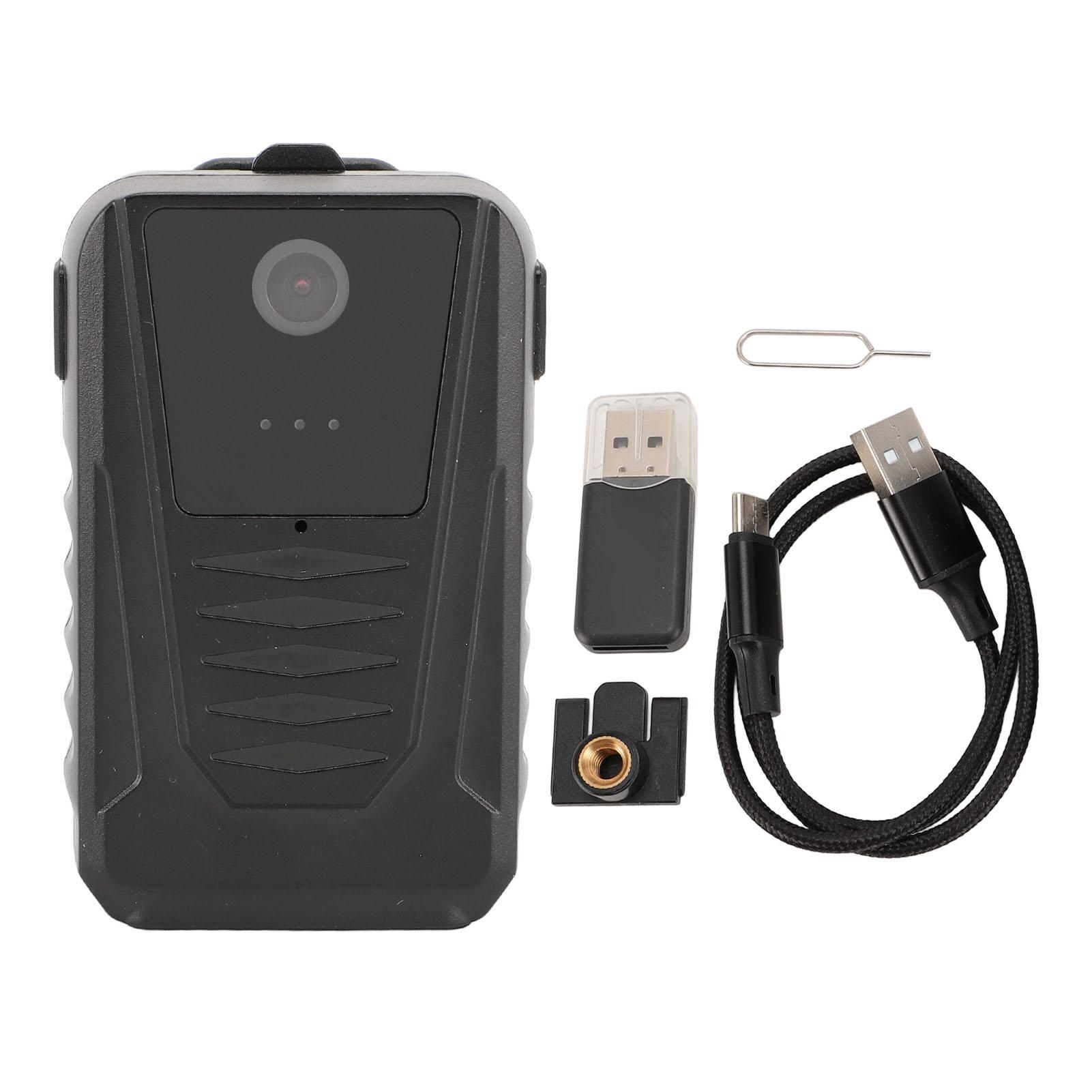 

Wearable Camera Portable 1080P HD 140° Wide Angle Lens 1000mAh Law Enforcement Camera for Outdoor