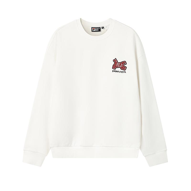 FILA CNY Sweatshirt Unisex Cloud White F11U619202FWT 2XL