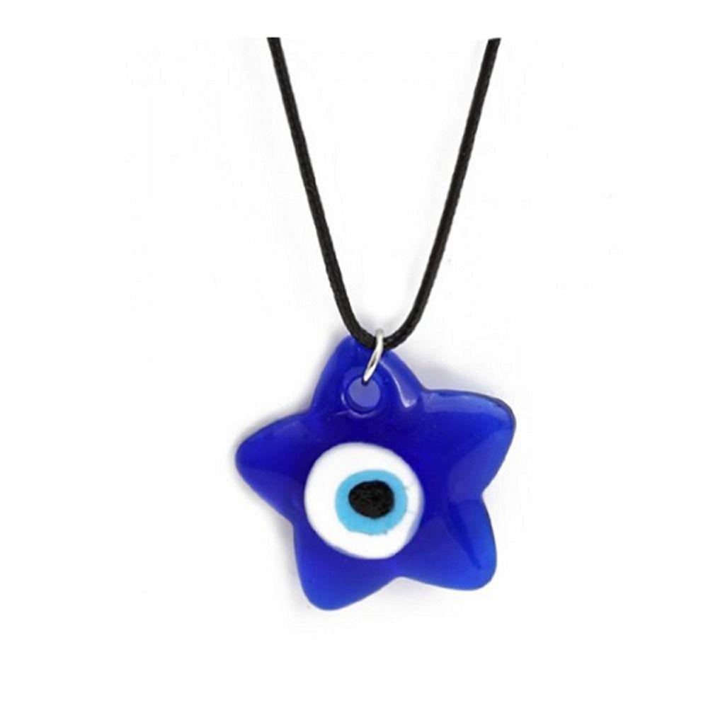 Couple Necklace Lucky Clavicle Chain Necklace for Women Choker Blue Eye Pendant Amulet Necklace