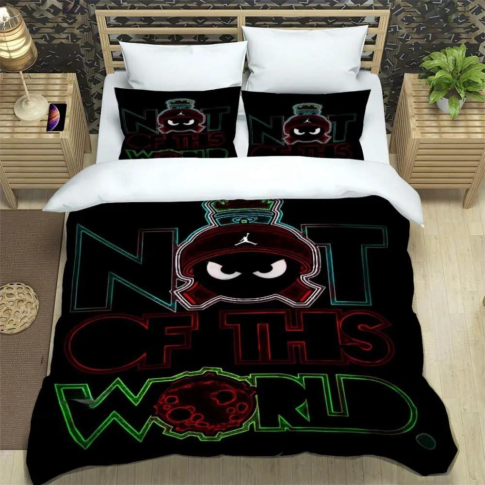 Marvin The Martian Cartoon Bedding Sets Exquisite Bed Supplies Set Duvet Cover Comforter Set Bedding Set Luxury Birthday Gifts