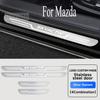 Car Stainless Steel Door Sill Scuff Plate for Axela Atenza 3 2 6 CX3 CX5 CX30 CX8 CX9 MX5 RX7 RX8 SKYACTIV Accessories