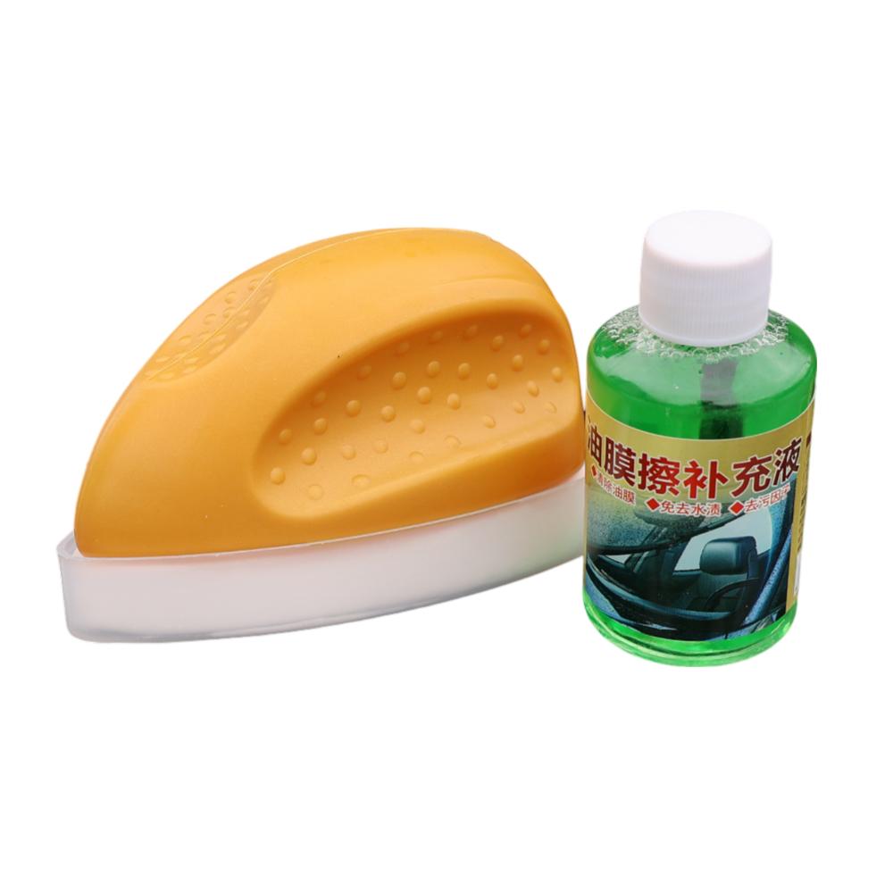 Car Glass Oil Film Removing Cleaning Brush Windshield Coating Water Repellent Clean Liquid Auto Multi-functional Washing Tools