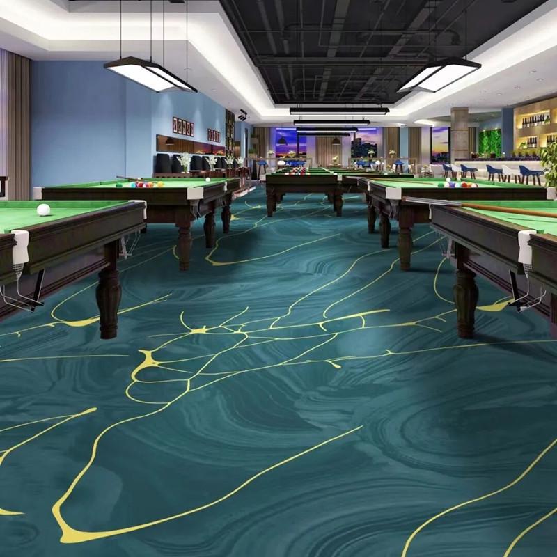 Luxury Printed Carpet for Hotel Billiard, Game, and Recreation Rooms – Wall-to-Wall Hallway and Private Room Flooring