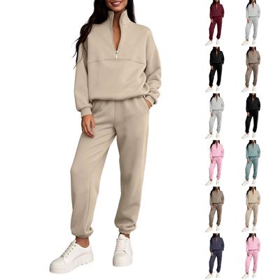 Women's 2 Piece Color Casual Sportswear Long Pants Set