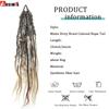 24 Inch Synthetic Handmade Braided Ponytail for Women Mixed Braid Patterns Easy Install Versatile Look Daily Party Cosplay