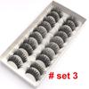 8/20 párov 15-20 mm prírodné 3D umelé mihalnice Makeup Kit Mink Lashes Predlžovanie norkových mihalníc