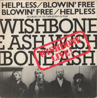 7inch Record WISHBONE ASH  Helpless  Blowin Free MCA577 MCA Records 1980 UK Rock Used