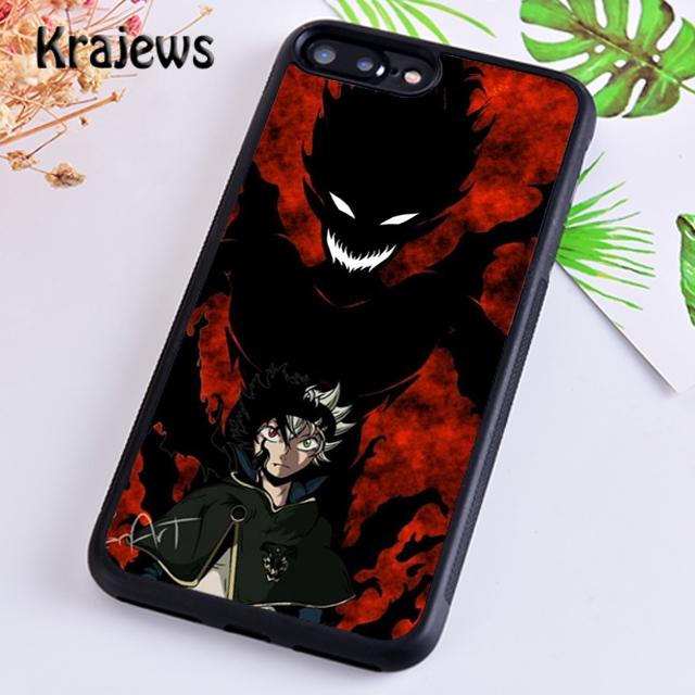 

М який чохол для телефону з аніме Krajews Black Clover для iPhone 14 5 6s 7 8 plus XR XS 11 12 13 pro max Samsung Galaxy S21 S22ultra iPhone XSmax