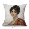 Royal Court Classic European Elegant Duchess Lady Madame Woman Noble Decorative Antique Style Sofa Pillow Case Cushion Cover