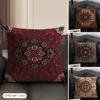 Bohemian Check Pattern Cushion Cover Natural Linen Organic Fabric DoubleSided Printing Sofa Home Decor Gift Pillow Case