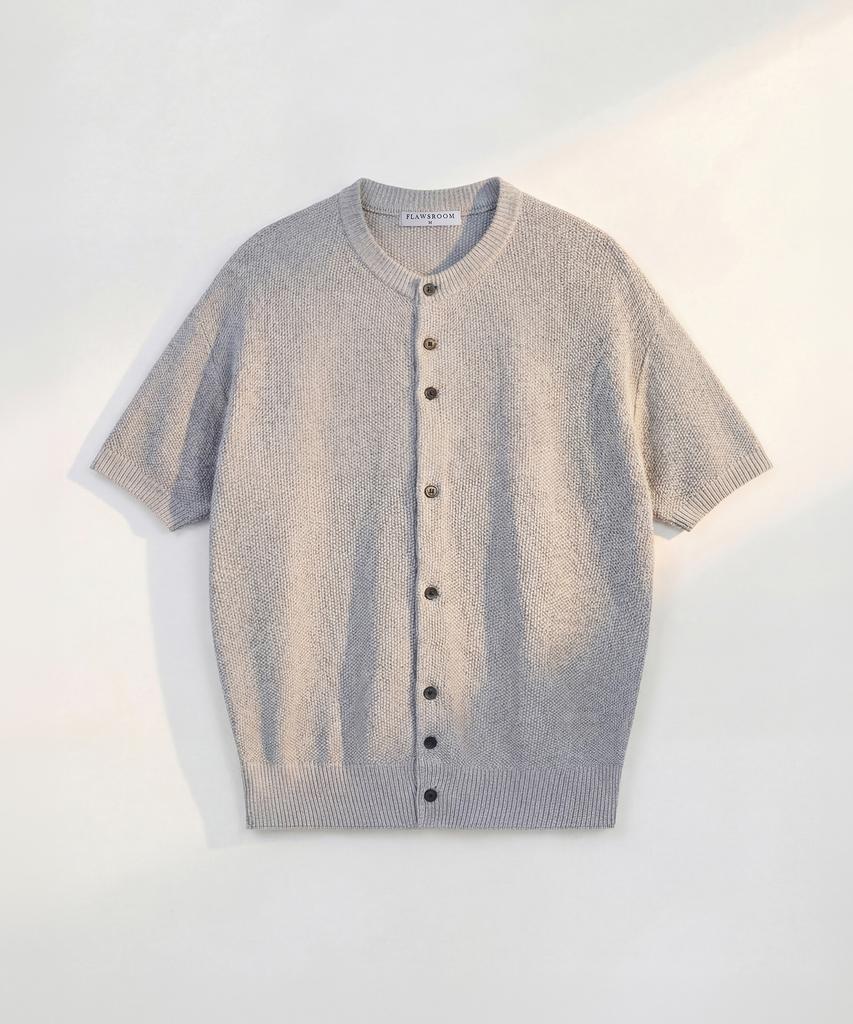 Peullojeulum Amalfi Cotton Half Cardigan Gray
