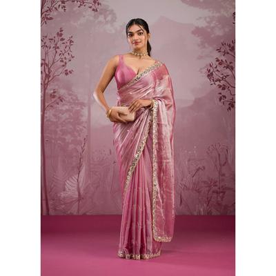 Beautiful Party Wear Mirror Work Saree Collection Presented