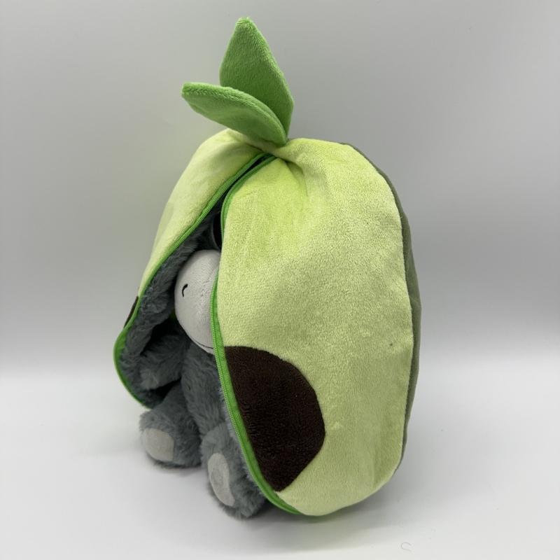 Hot Breathing Light-up Music Avocado Donkey Plush Doll Adorable Donkey Sleep Comfort Companion Stuffed Dolls Plaything Children's Gifts