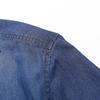 Camicia di Jeans Estiva Sottile da Uomo Camicia da Lavoro in Cotone a Maniche Corte da Uomo