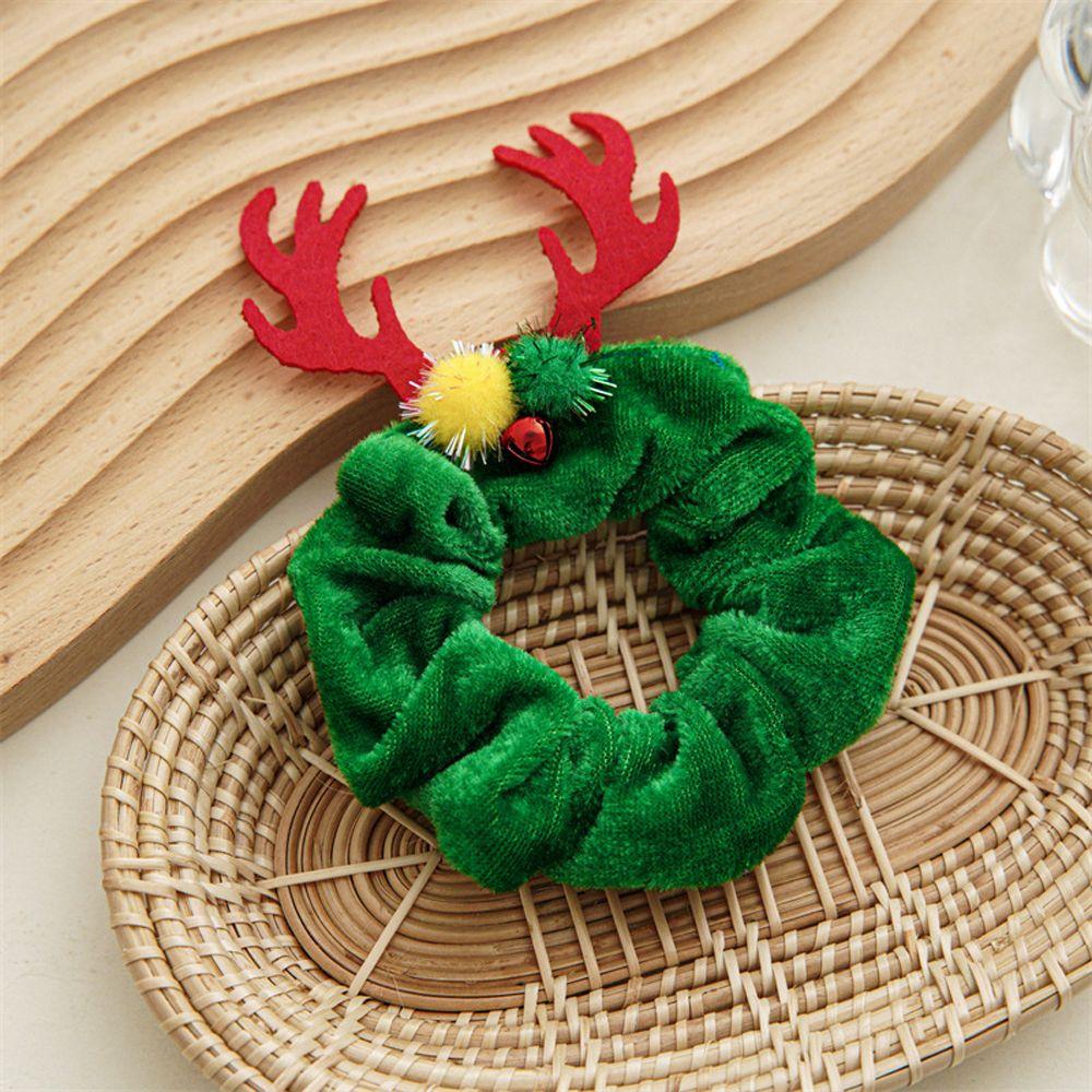 Bat Festival Hair Accessories Flannel Scrunchies Women Hair Rope Elastic Hair Bands Ponytail Holder