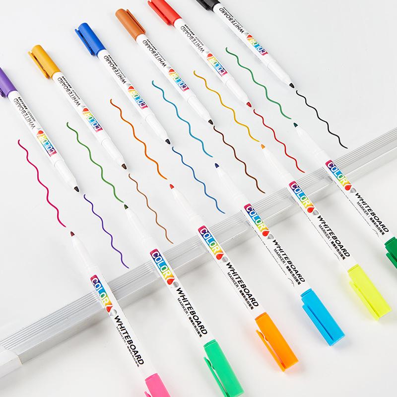 Lotu Erasable Colored Whiteboard Markers: 12/24 Fine Tip Floating Drawing Pens for Kids