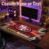 Tappetino Mouse Personalizzato con Nome Testo San Francisco 49ers, Tappetino Mouse Grande per Scrivania Regalo Personalizzato per Ufficio Domestico