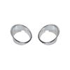 TESIN Car Front Fog Light Lamp Decoration Cover Trim Stickers For Dodge Nitro 2007 2008 2009 2010 2011 2012 Exterior Accessories