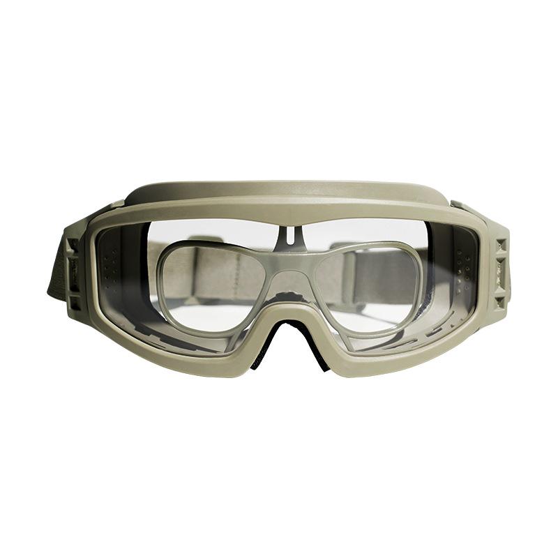 Tactical 21 Anti-Fog Goggles: Multifunctional, Impact-Resistant Protective Glasses for Military Enthusiasts and Shooting Sports. зелёный