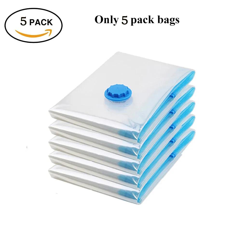 Vacuum Storage Bag Pouch Bags Clothes Pillows Bedding Organizer Blankets Space Saving Bag Makeup Home Organization Garden