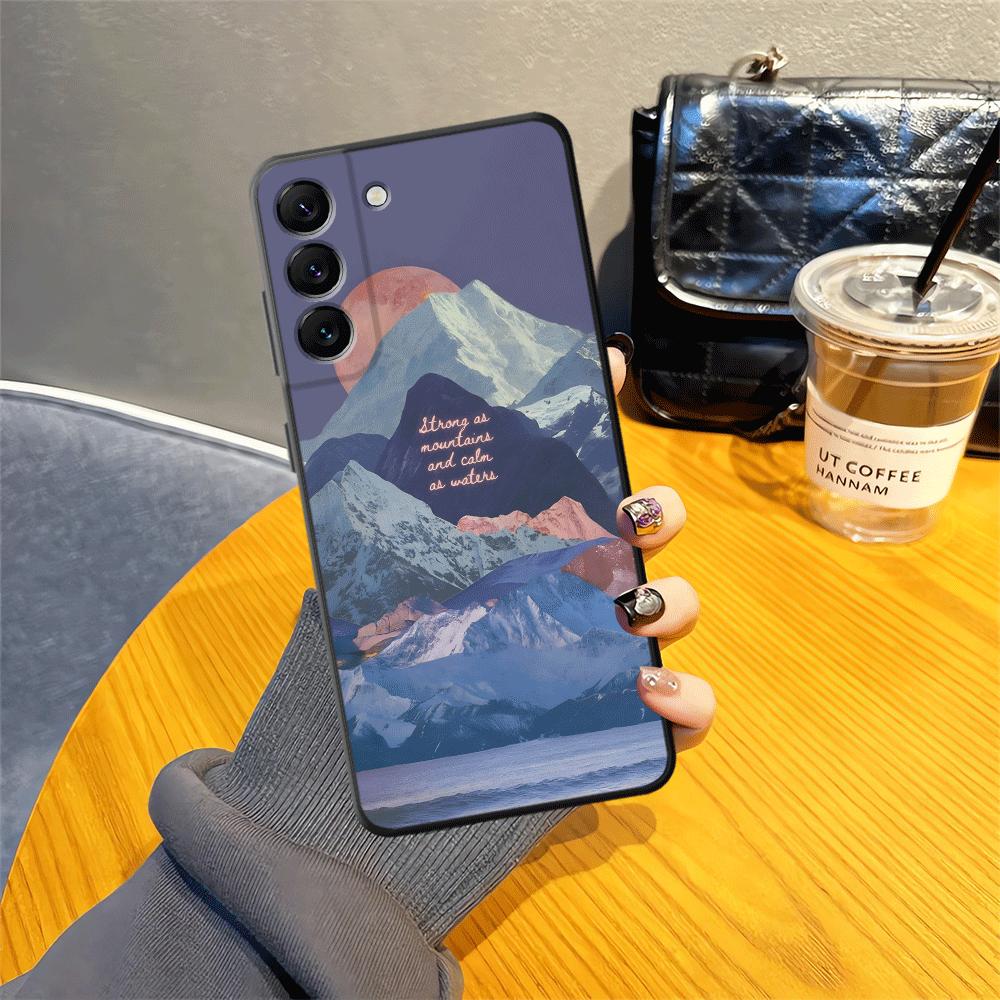 Creative Mountain Peak Art Phone Cover Case for Samsung Galaxy A05 A23 A55 A52 A36 A57 A15 A06 A73 A51 A25 A16 A53 A17 A37 A50