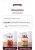 Glass Sealed Jar for Pickled Vegetables, Large Caliber Kimchi & Sauerkraut, Thickened Food-Grade Design