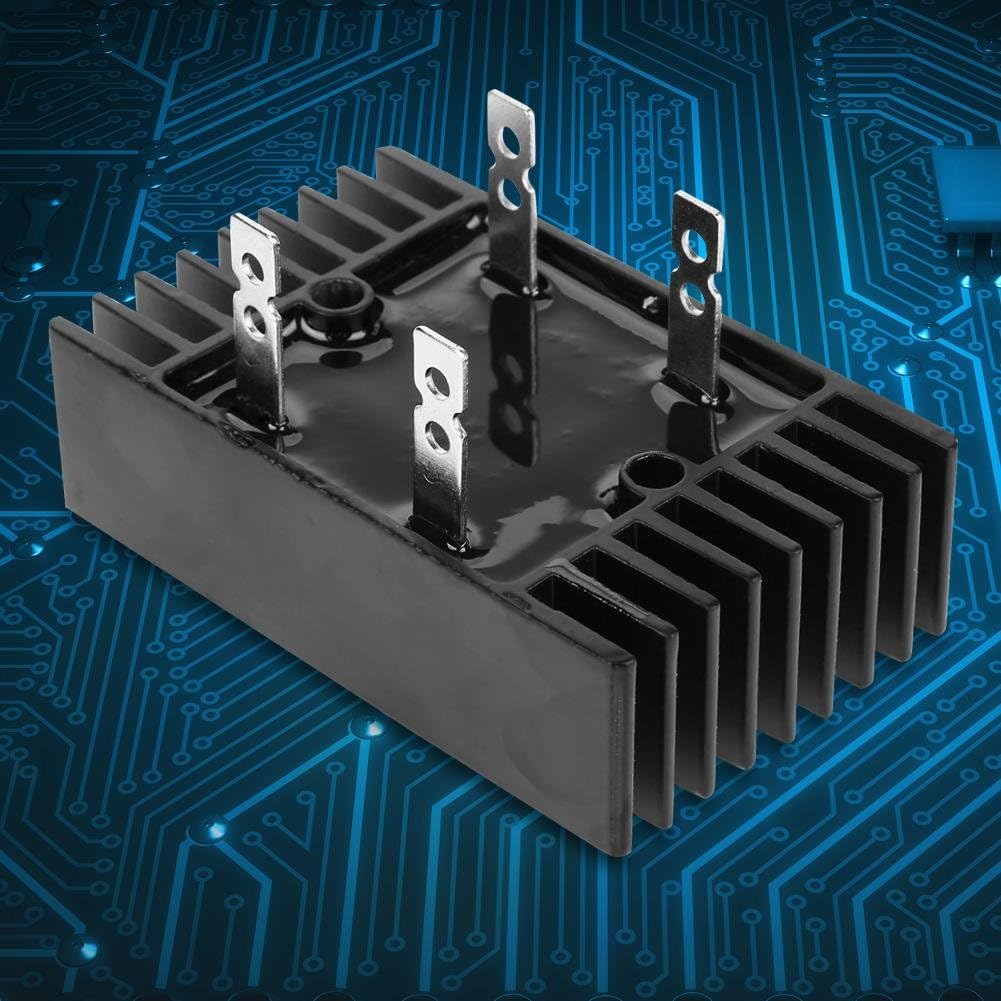 1pc 100a Amp 1600v Bridge Rectifier, Black Voltage 2-Phase Diode Bridge High Power Rectifier for Power Supply