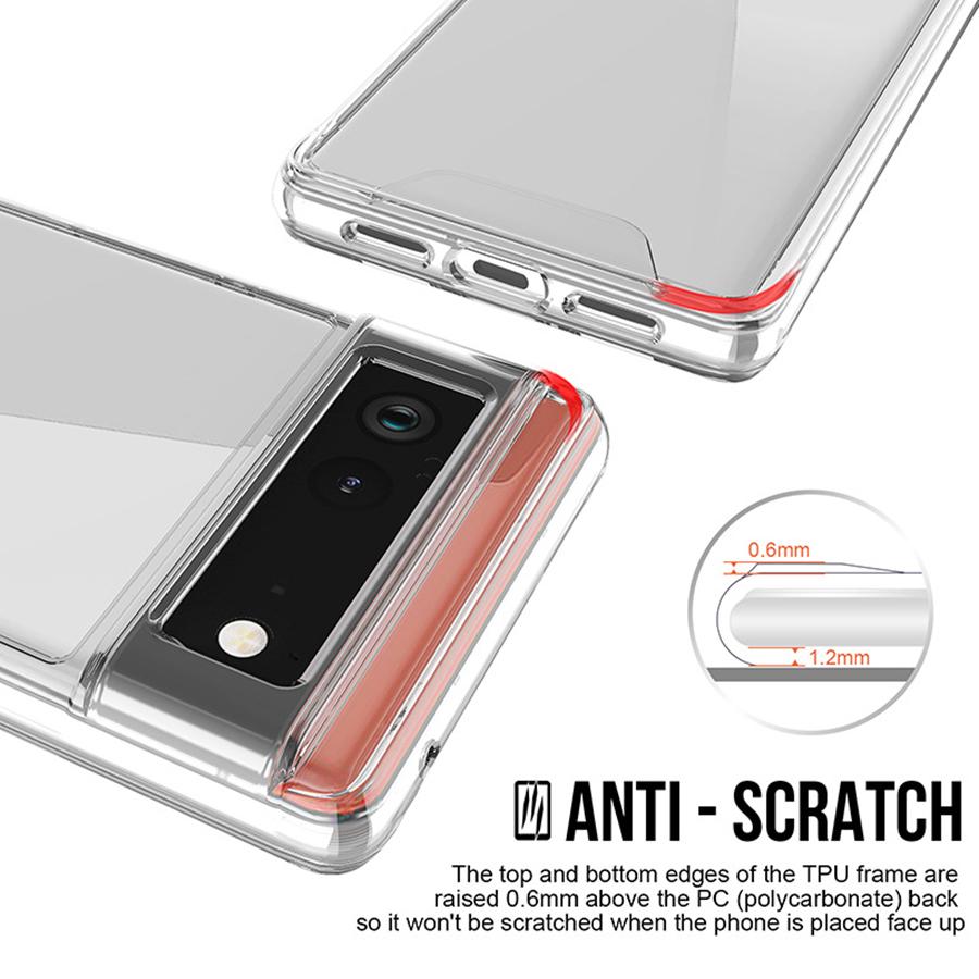 1PC Phone Case For Google Pixel 6 Case Clear Anti-Fingerprint Cover