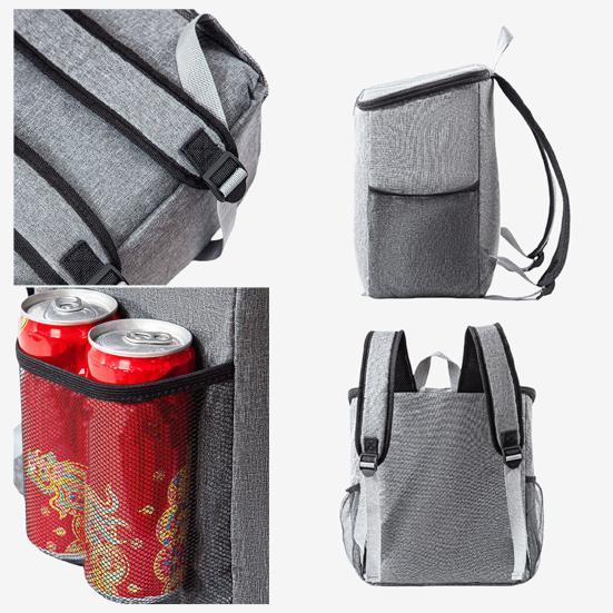 Insulated Picnic Backpack 25L Large Lunch Bag Waterproof Oxford Double Zipper Travel Beer Cooler with Lining for Camping Travel Hiking Fishing