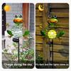 Solar LED Frog Animal Garden Lights Outdoor Waterproof Metal Stake Lawn Lights for Yard Park Villa Pathway Landscape Decoration