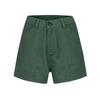 Women's Soft Stretch Twill Short Side Pockets Soft Feel No Button & No Zipper Flattering Fit