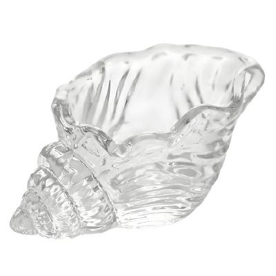 Glass Shell Vase Clear Conch Tealight Holders Votive Candle Cup for Weddings Aromatherapies Floral Arrangements Bowl